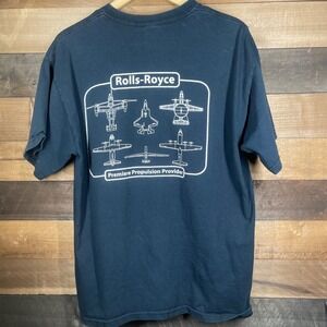 Vintage Rolls Royce T Shirt Men's Large Premiere Propulsion Provider Aircraft